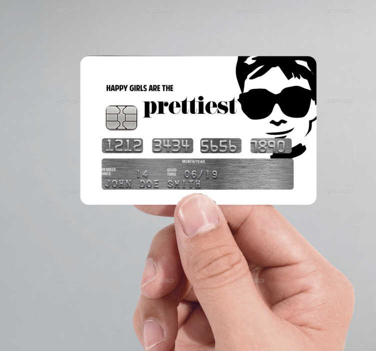 Audrey Hepburn Creditcard sticker