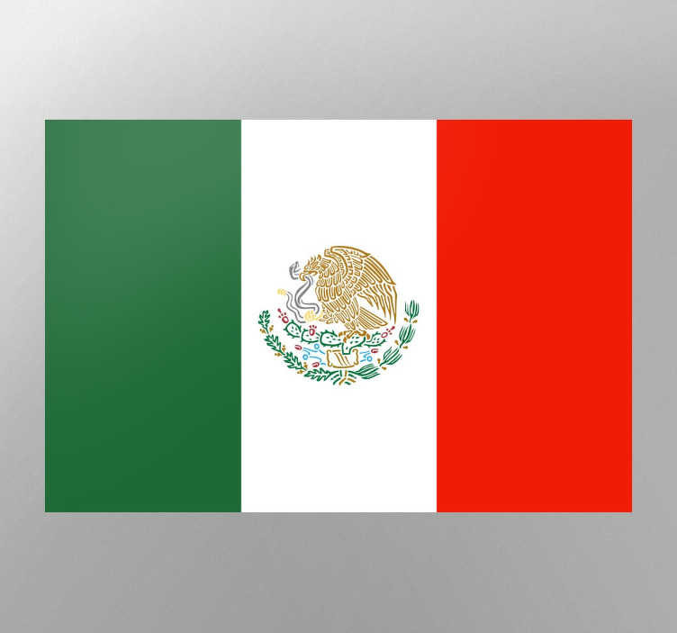 Muursticker Nationale Vlag Mexico