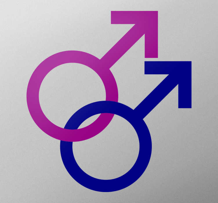 Muursticker Gay Gender Symbolen
