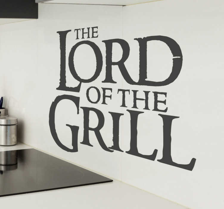 Muursticker The Lord of the Grill