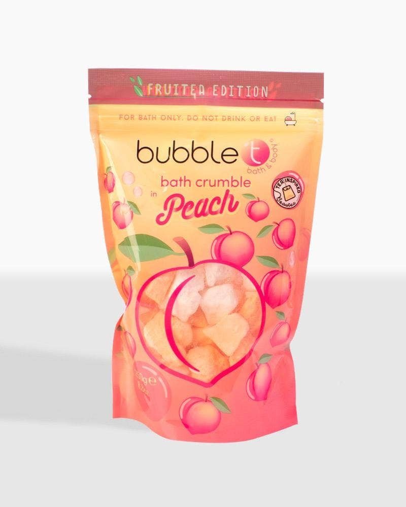 Bubble T Fruitea Edition Fizzing Peach Bath Crumble (250g)