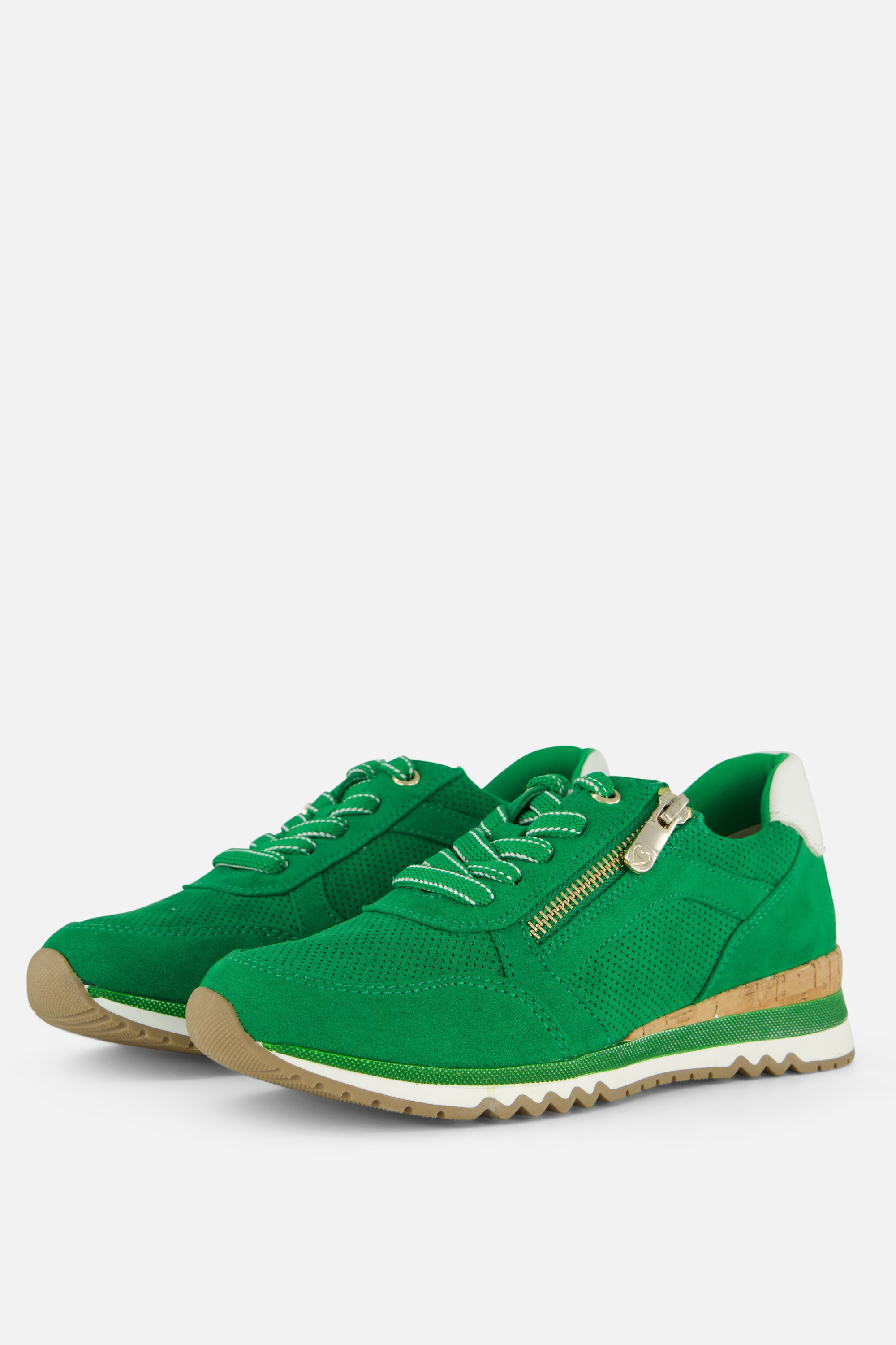 Marco Tozzi Marco Tozzi Perfo Sneakers groen Textiel