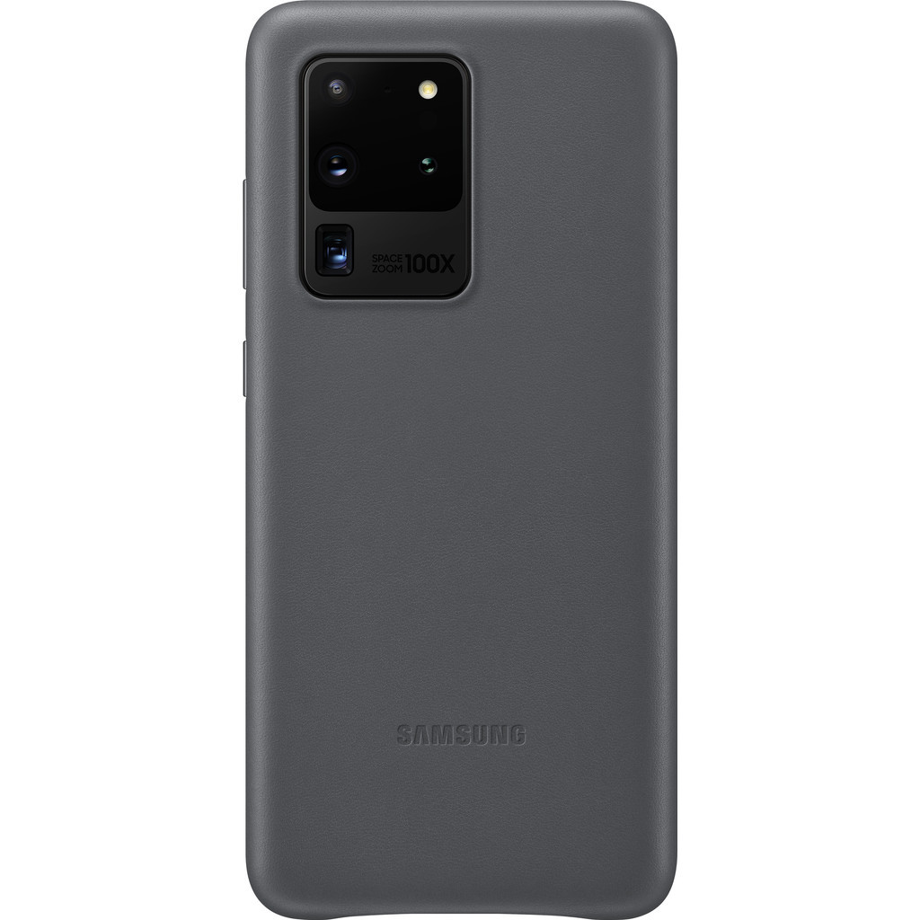 Samsung Galaxy S20 Ultra Back Cover Leer Grijs