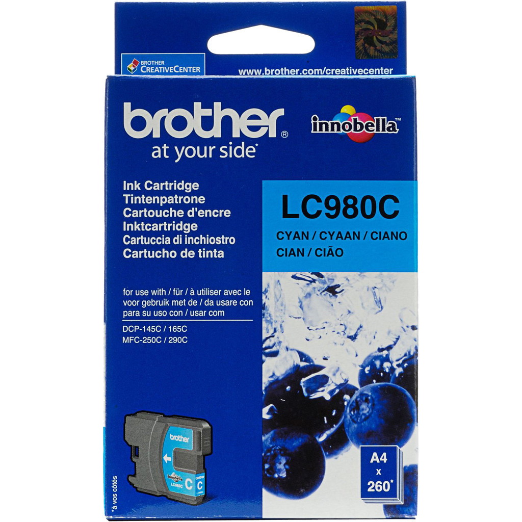 Brother LC-980 Cartridge Cyaan