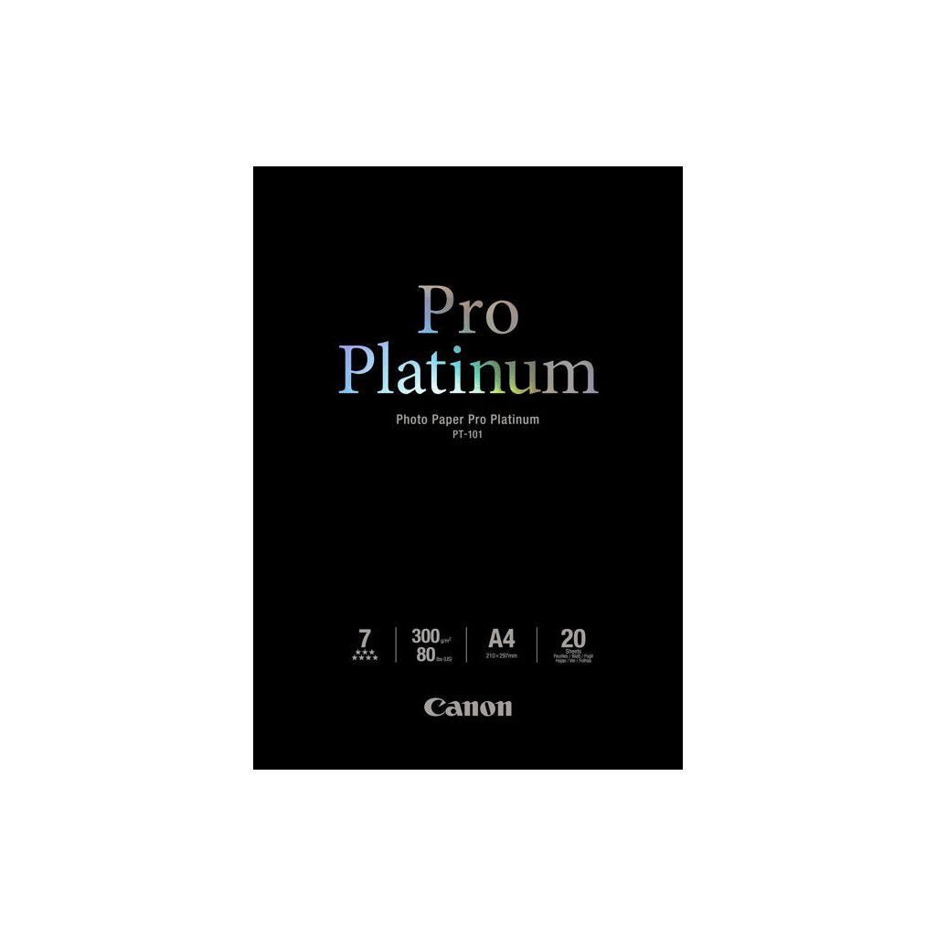 Canon PT-101 Pro Platinum Fotopapier 20 Vellen A4