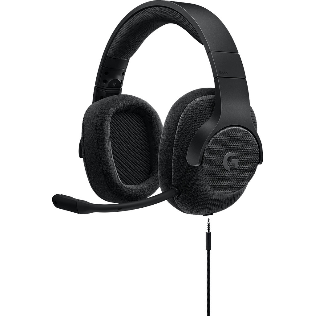 Logitech G433 7.1 Surround Sound Gaming Headset Zwart