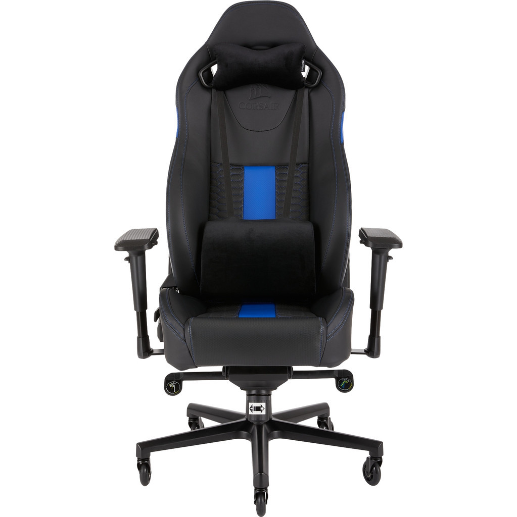 Corsair T2 Road Warrior Gaming Chair Zwart/Blauw