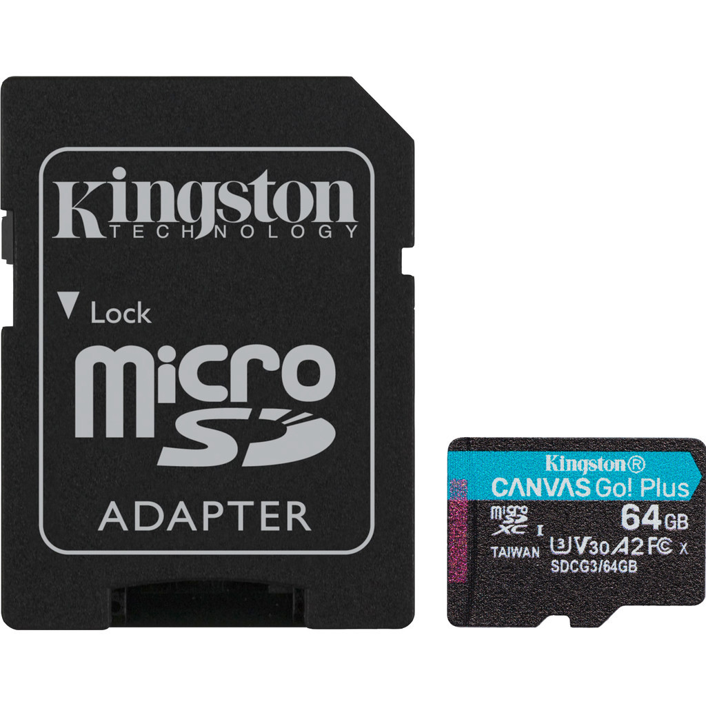 Kingston microSDXC Canvas Go Plus 64GB
