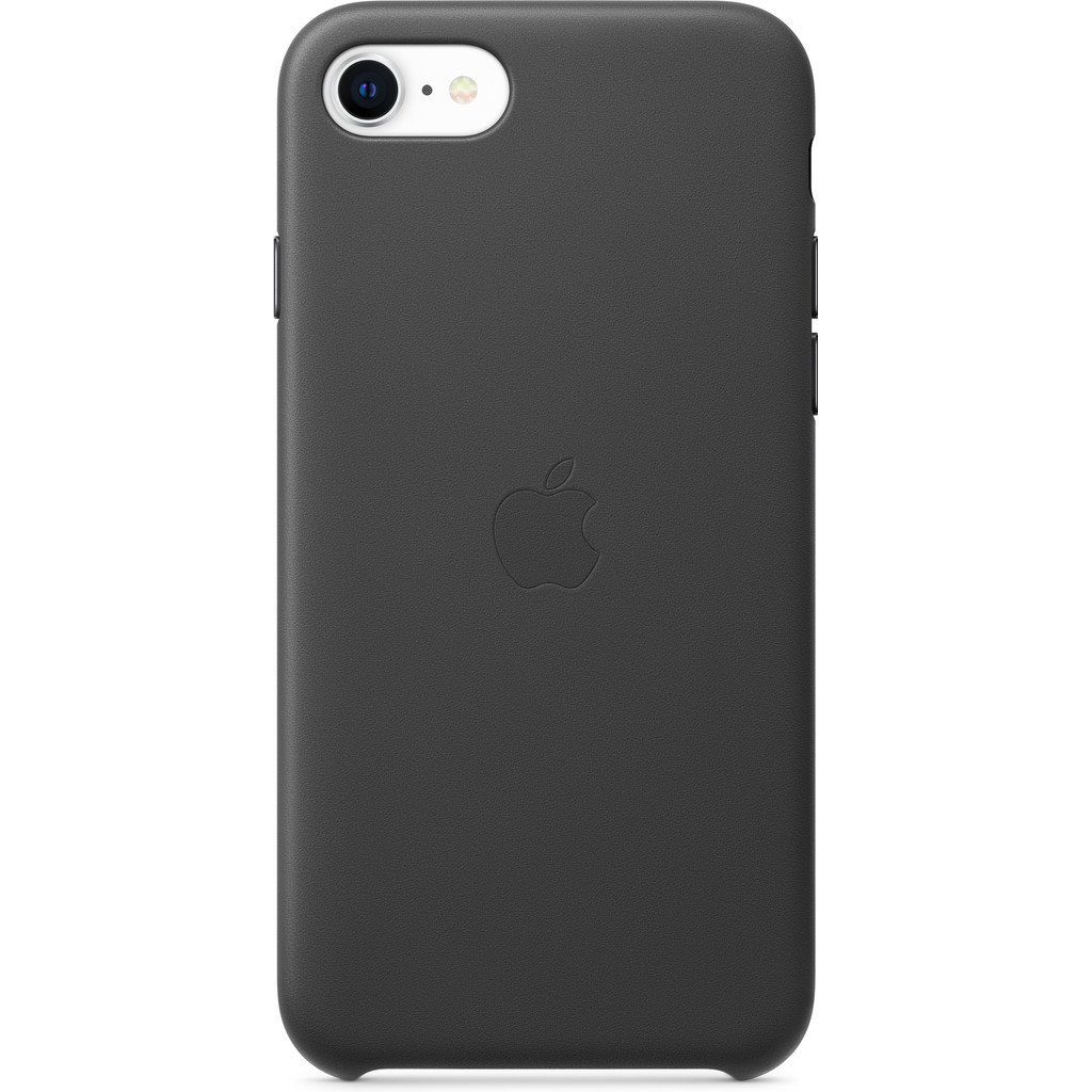 Apple iPhone SE Leather Back Cover Zwart