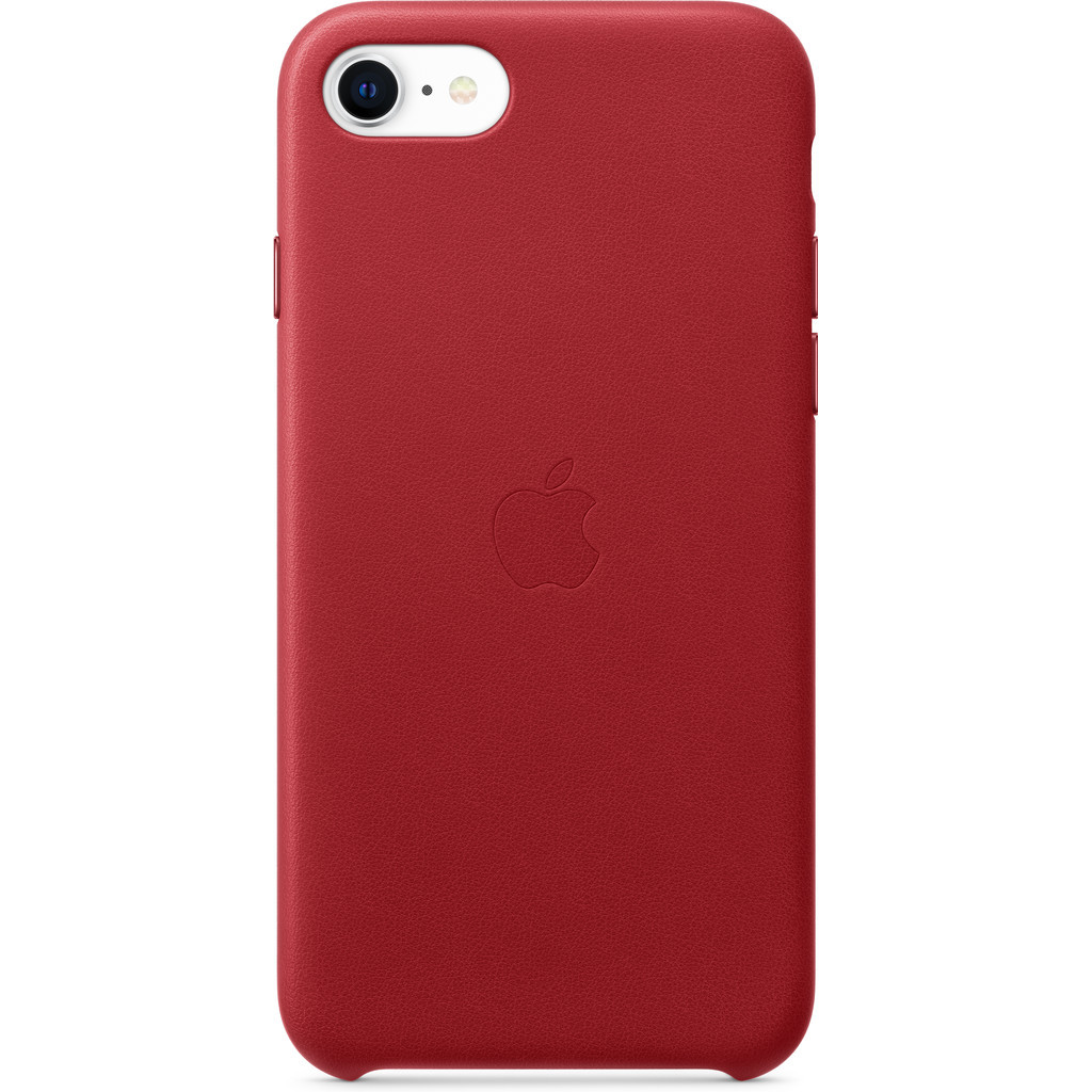 Apple iPhone SE Leather Back Cover RED