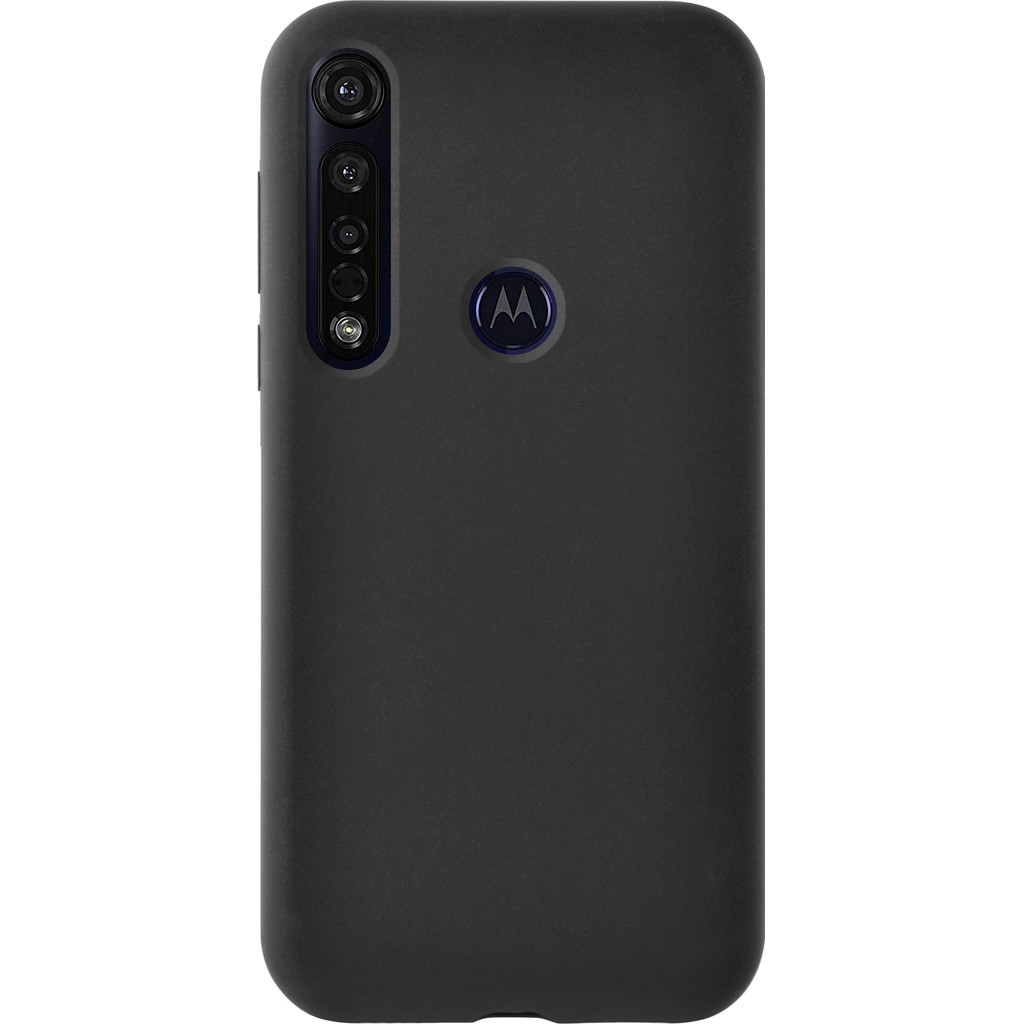 Azuri Motorola Moto G8 Plus Back Cover Siliconen Zwart