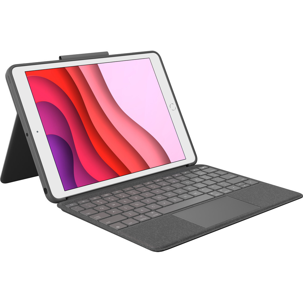 Logitech Combo Touch Apple iPad (2021/2020) Toetsenbord Hoes QWERTY