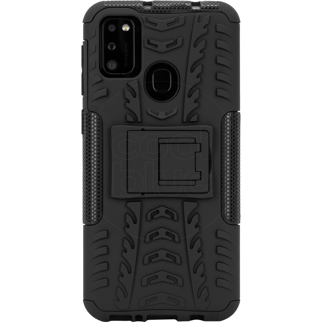 Just in Case Rugged Samsung Galaxy M21 Back Cover Zwart
