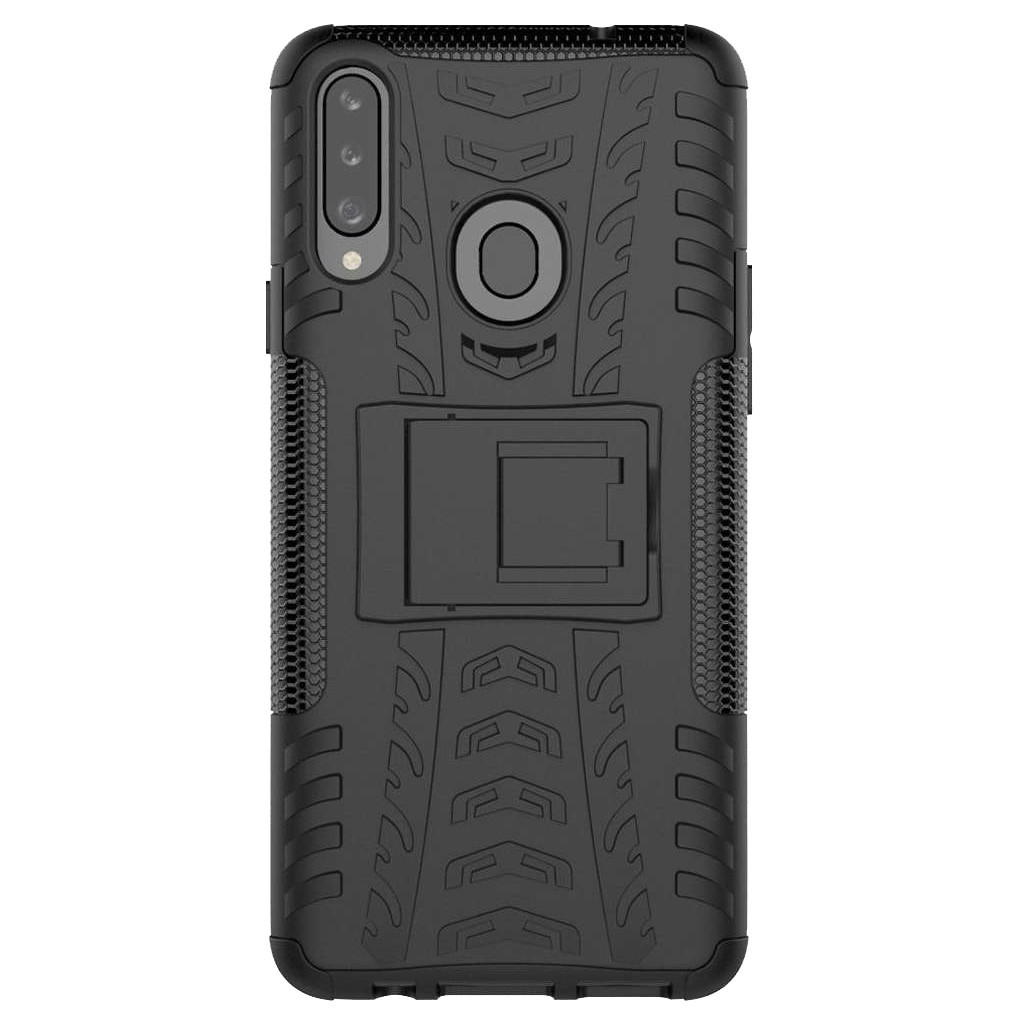 Just in Case Rugged Hybrid Samsung Galaxy A20s Back Cover Zwart