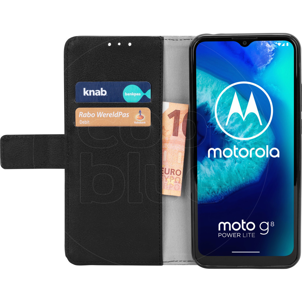 Just in Case Wallet Motorola Moto G8 Power Lite Book Case Zwart