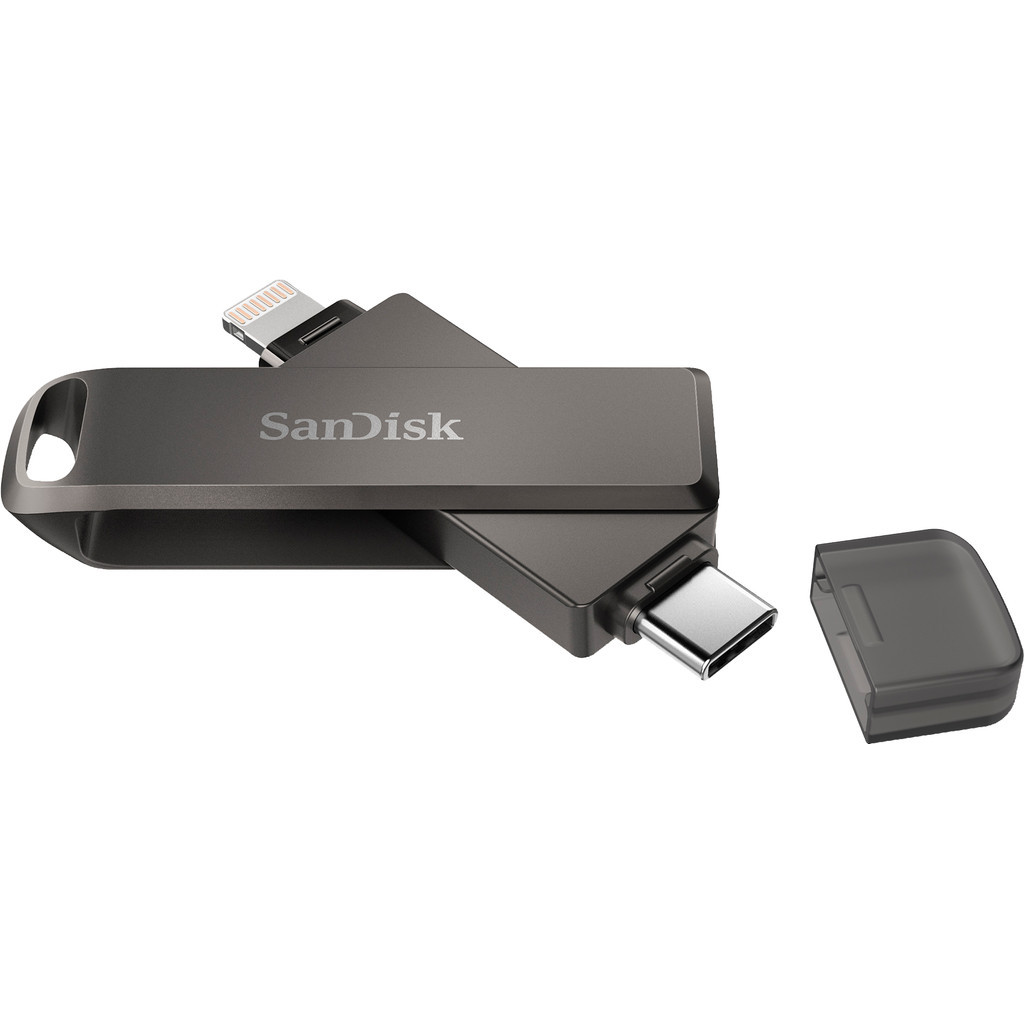SanDisk iXpand Flash Drive Luxe 64GB Type-C + Lightning Connector