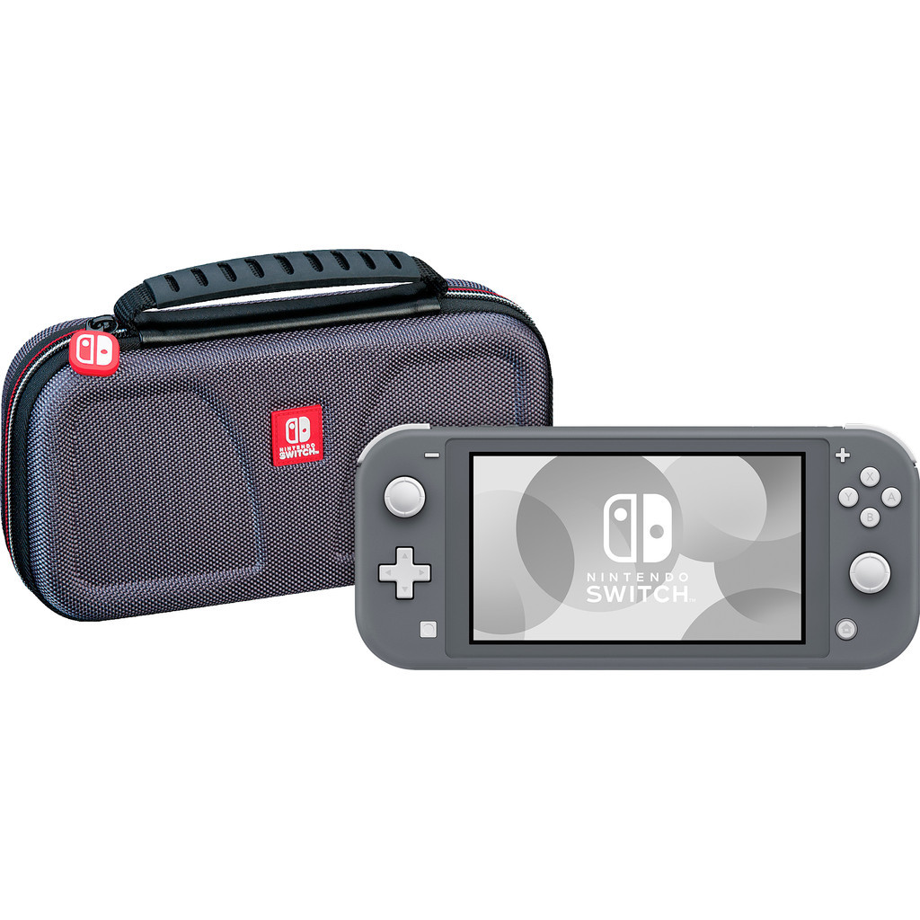 Nintendo Switch Lite Grijs + Bigben Officiële Nintendo Switch Lite Beschermtas