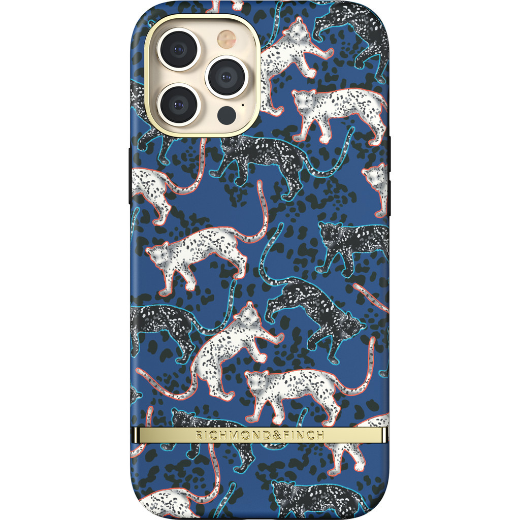 Richmond & Finch Blue Leopard Apple iPhone 12 Pro Max Back Cover