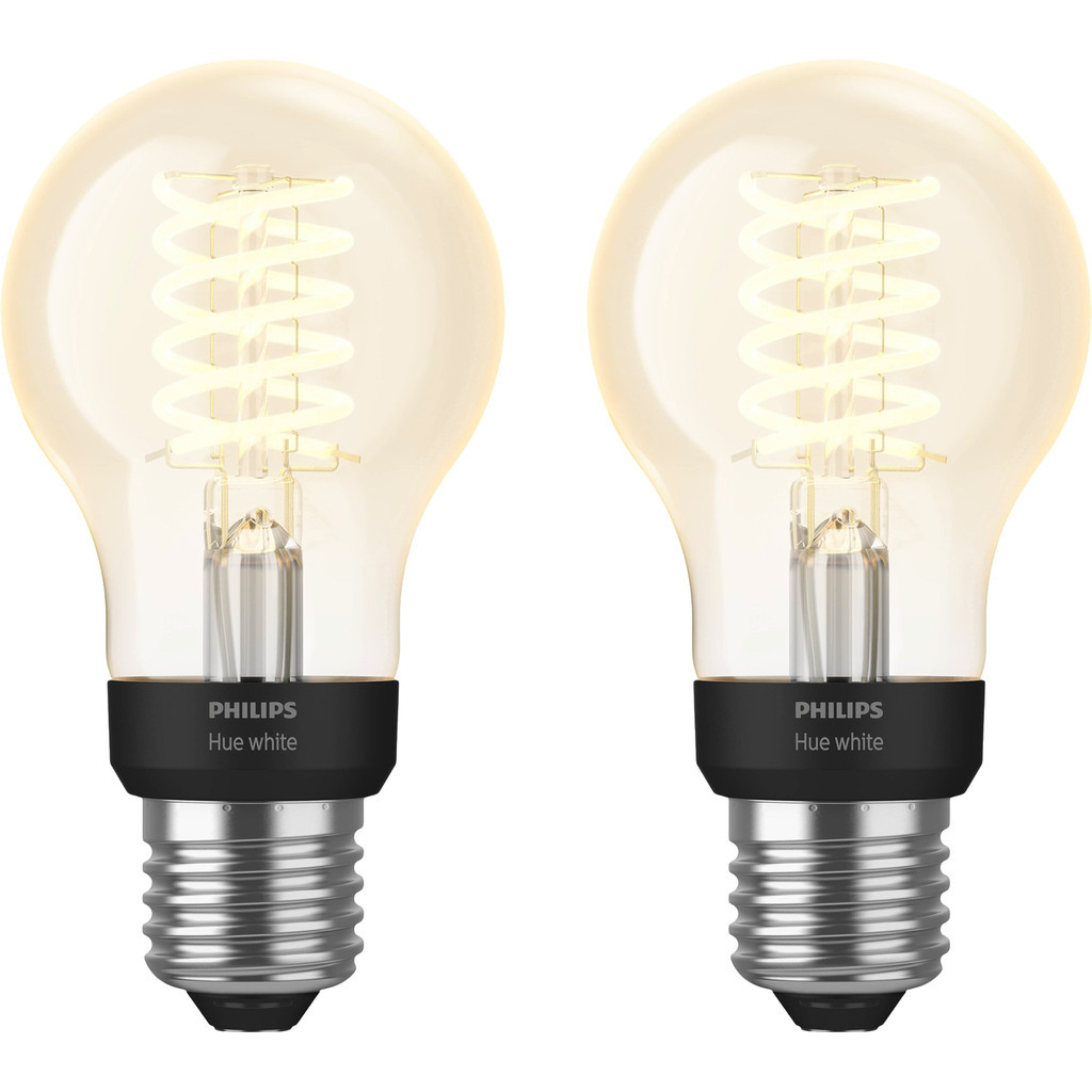 Philips Hue Filamentlamp White Standaard E27 Duo Pack