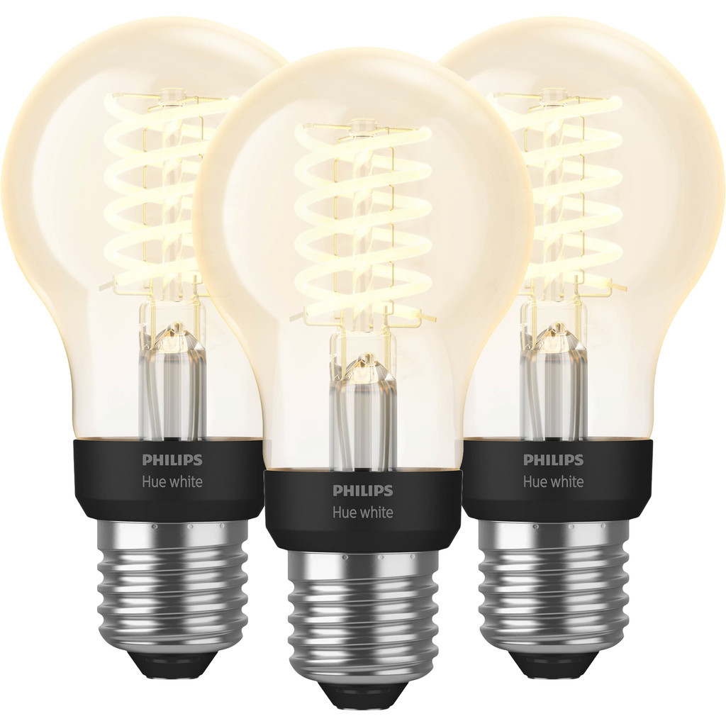 Philips Hue Filamentlamp White Standaard E27 3-Pack