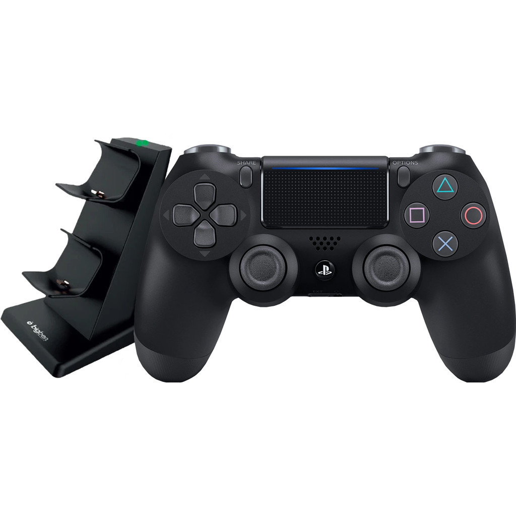 Sony DualShock 4 Controller + Bigben DualShock 4 Oplaadstation PS4