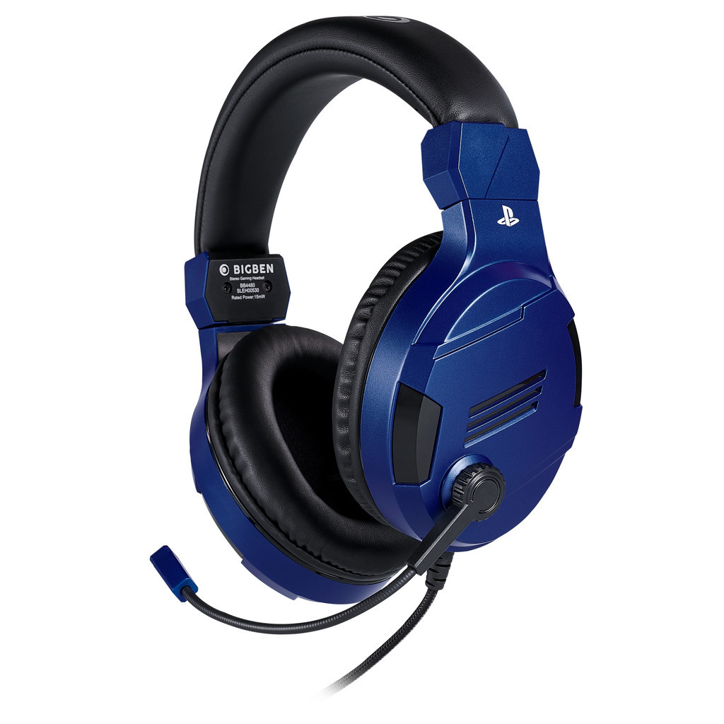 Bigben Official Licensed PS4 & PS5 V3 Stereo Gaming Headset Blauw