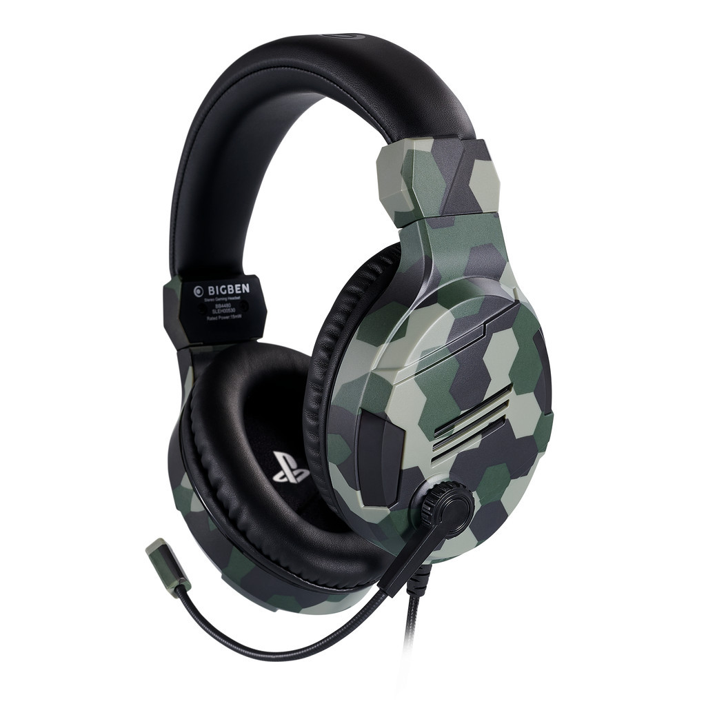 Bigben Official Licensed PS4 & PS5 V3 Stereo Gaming Headset Camo