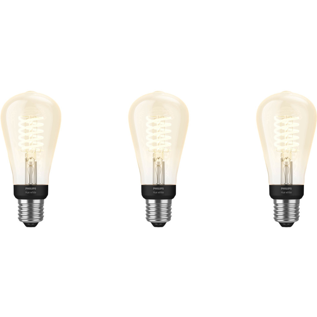 Philips Hue Filamentlamp White Edison E27 3-Pack
