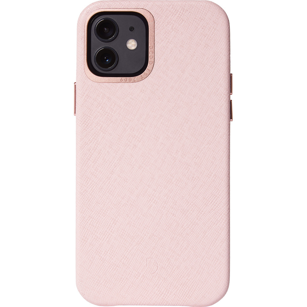 Decoded Apple iPhone 12 / 12 Pro Back Cover Leer Roze