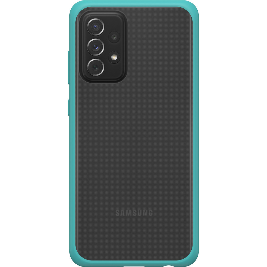 Otterbox React Samsung Galaxy A72 Back Cover Transparant met Groene Rand