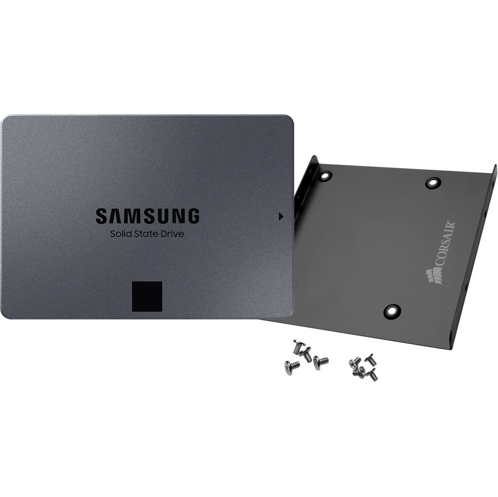 Samsung 870 QVO 1TB + Corsair SSD Mounting Bracket