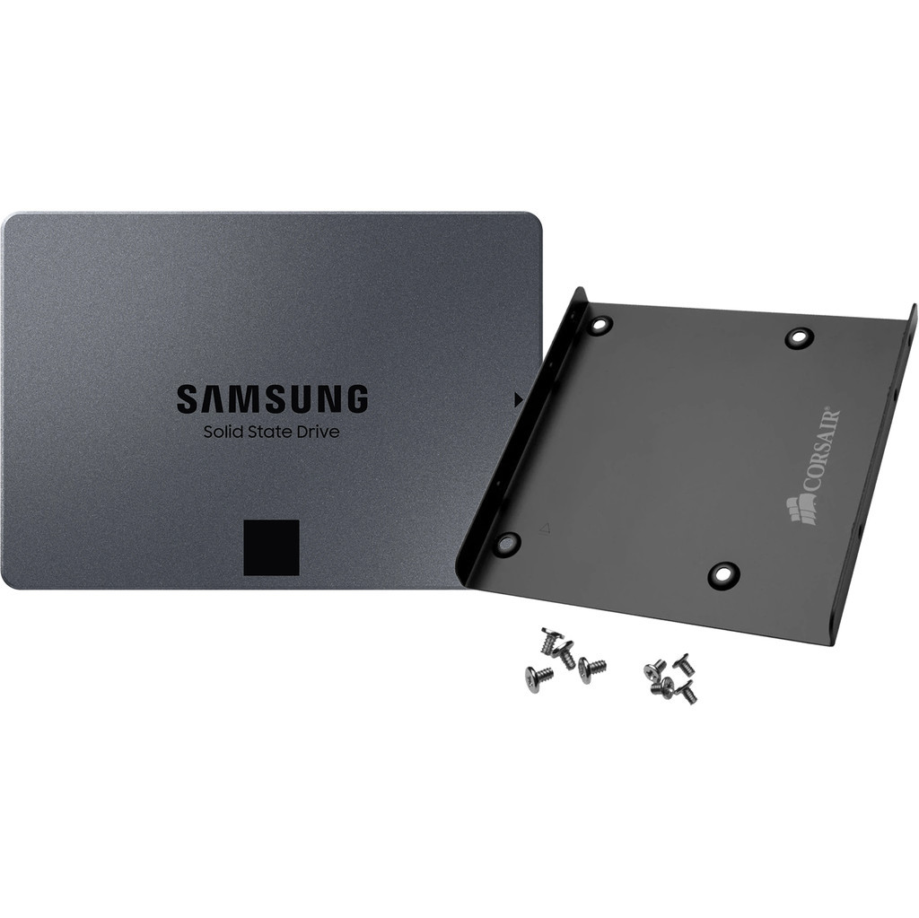 Samsung 870 QVO 2TB + Corsair SSD Mounting Bracket