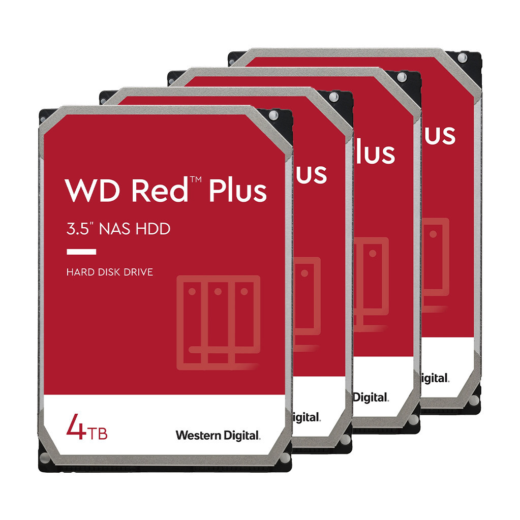 WD Red Plus WD40EFZX 4TB 4-Pack
