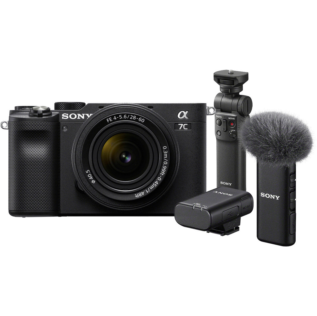 Sony A7C Zwart + 28-60mm f/4-5.6 Vlogkit