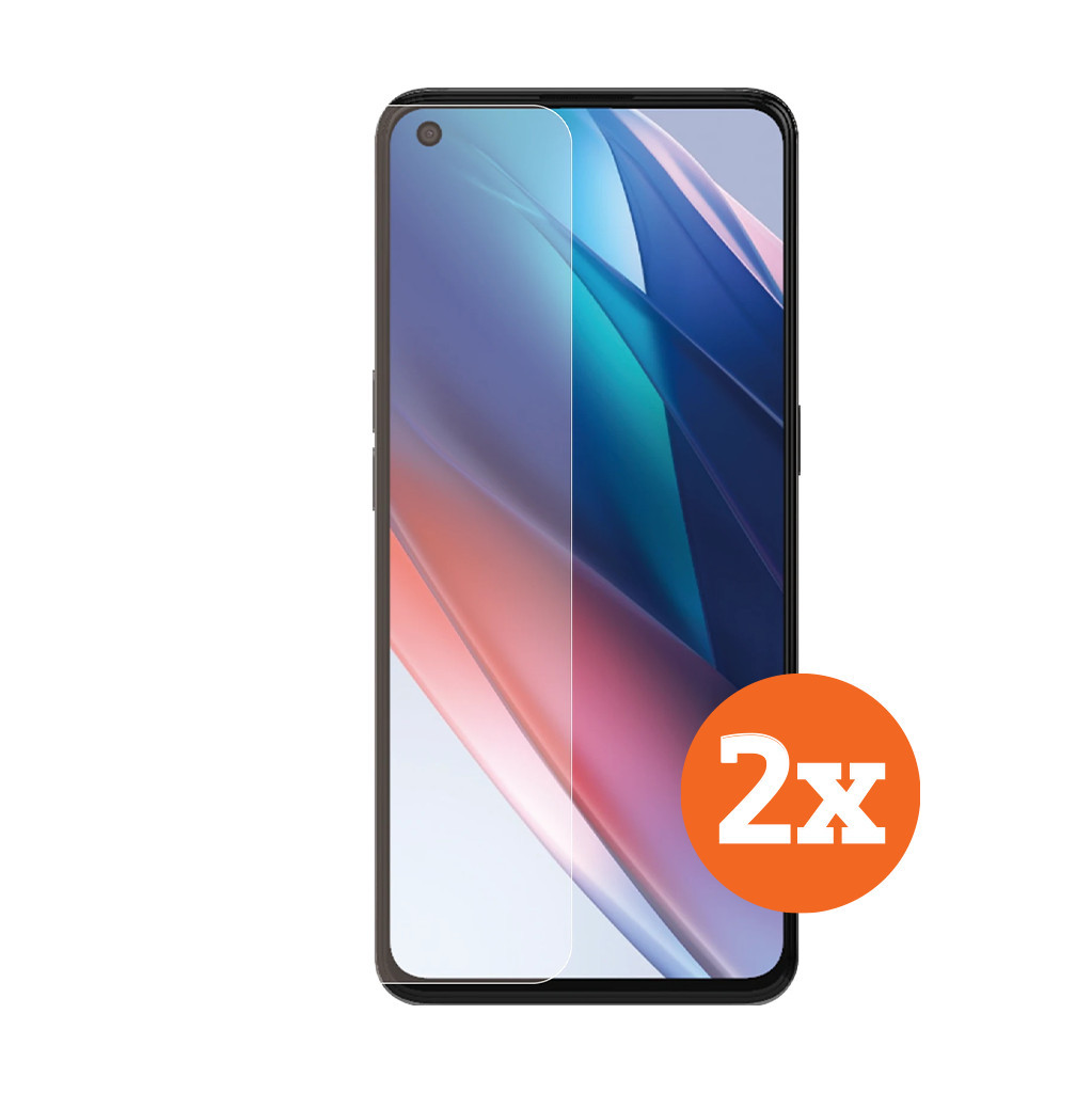 Azuri Tempered Glass Oppo Find X3 Lite Screenprotector Duo Pack