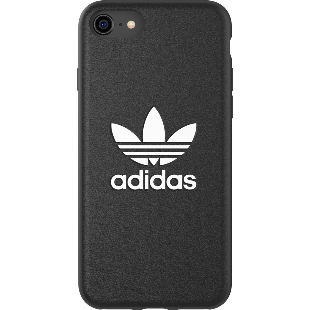 Adidas Apple iPhone SE/8/7/6s/6 Back Cover Leer Zwart