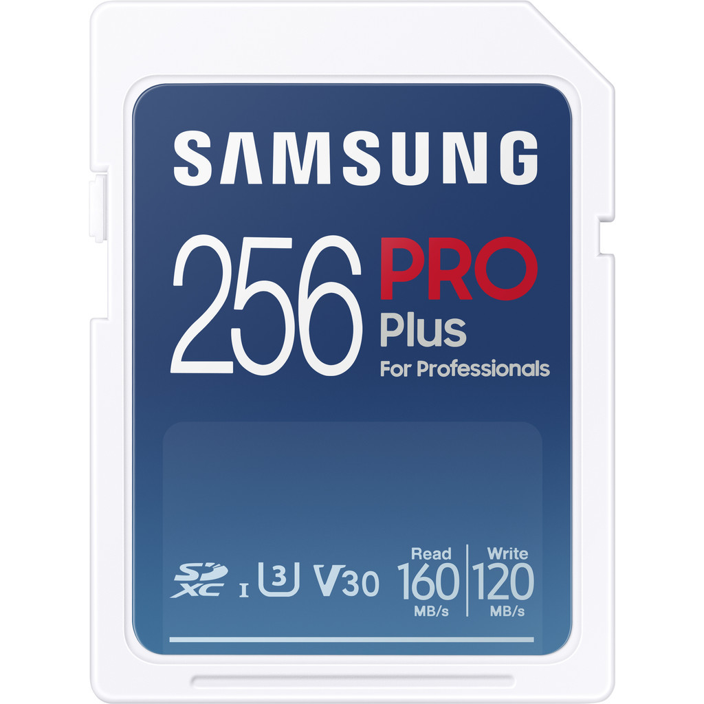 Samsung PRO Plus 256GB, SDXC, UHS-I,U3,160&120MB/s Reads & Writes,FHD &4K UHD, Memory Card