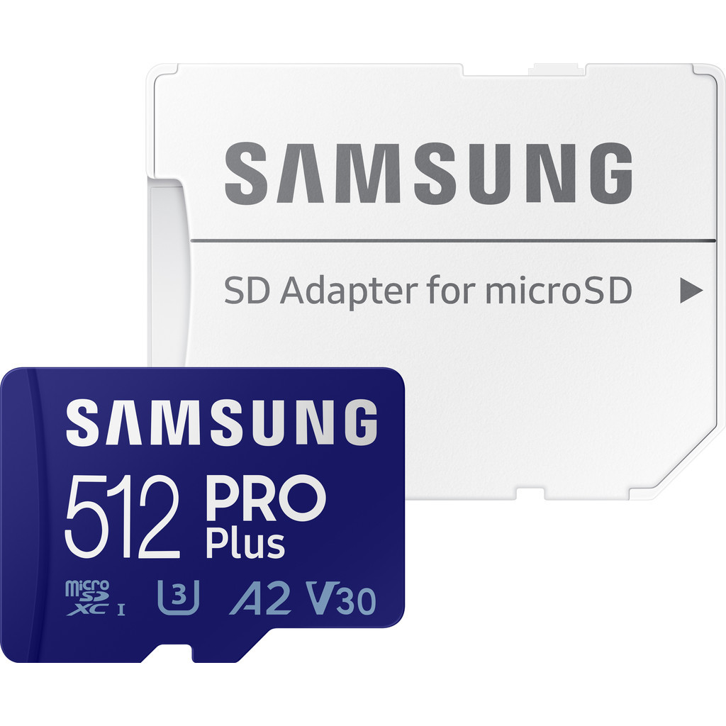 Samsung PRO Plus 512GB microSDXC (2021) 160/120MBs + Adapter