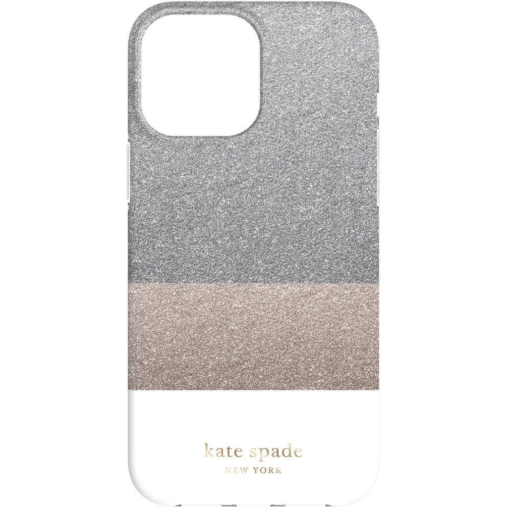 Kate Spade Glitter Block Protective Hardshell iPhone 13 Pro Max Back Cover