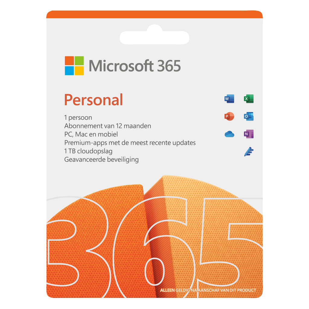 Microsoft 365 Personal NL Abonnement 1 jaar