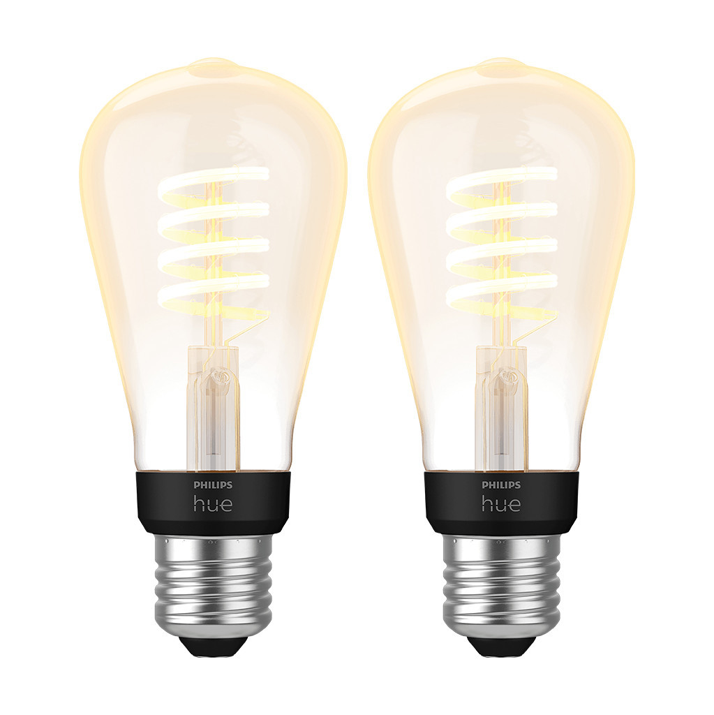 Philips Hue Filamentlamp White Ambiance Edison E27 2-pack