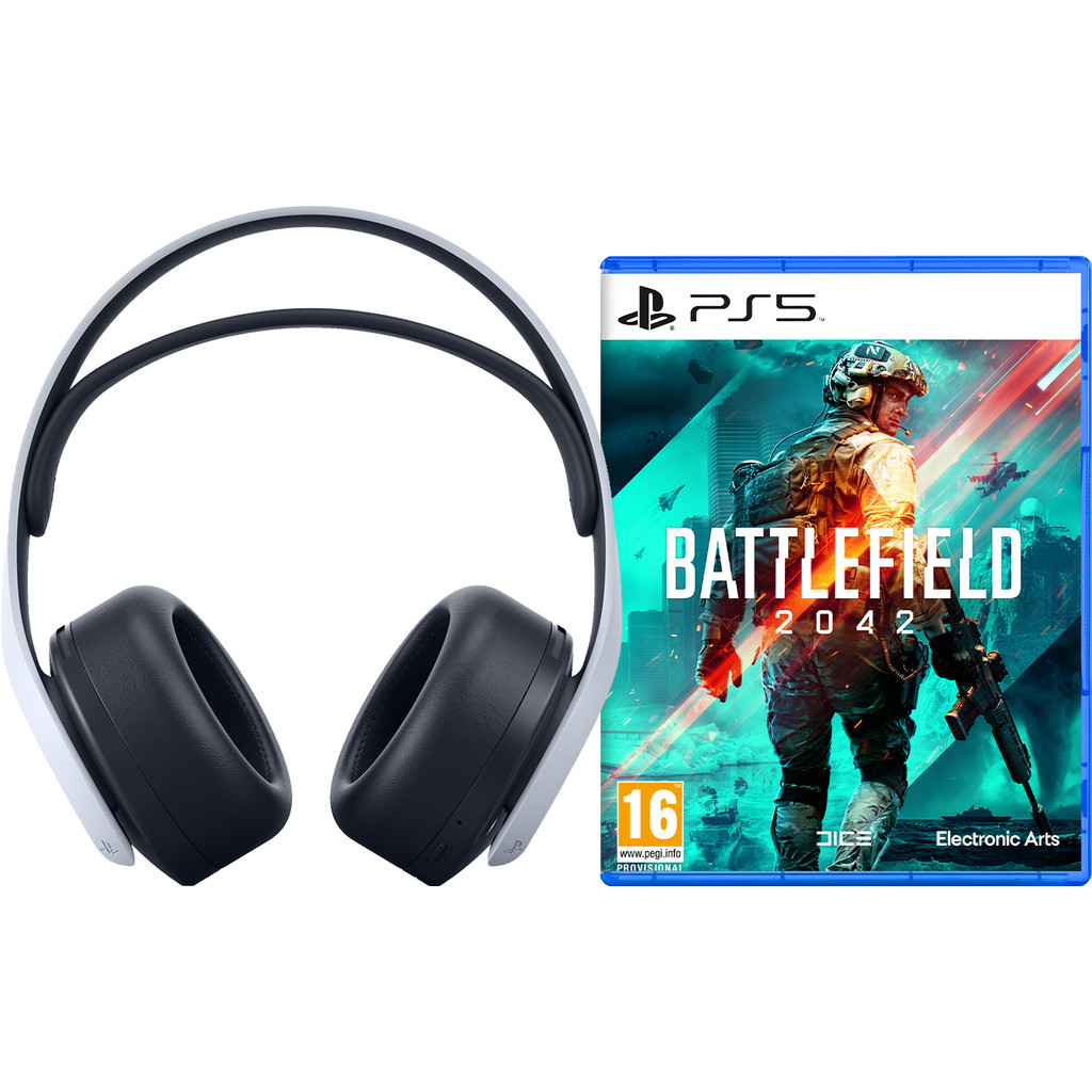 Battlefield 2042 PS5 versie met Sony Pulse 3D Headset Wit