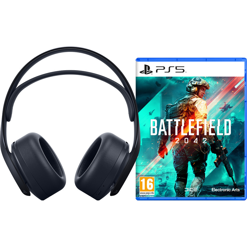Battlefield 2042 PS5 versie met Sony Pulse 3D Headset Midnight Black
