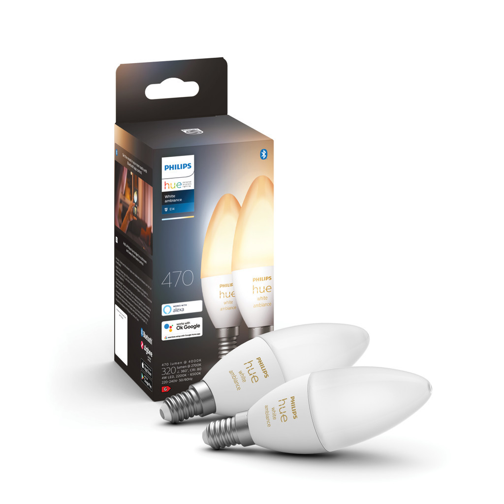 Philips Hue White Ambiance E14 Duo pack