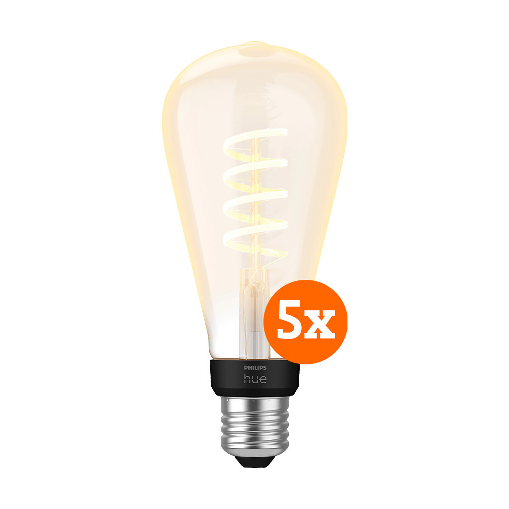 Philips Hue Filament White Ambiance Edison XL 5-pack