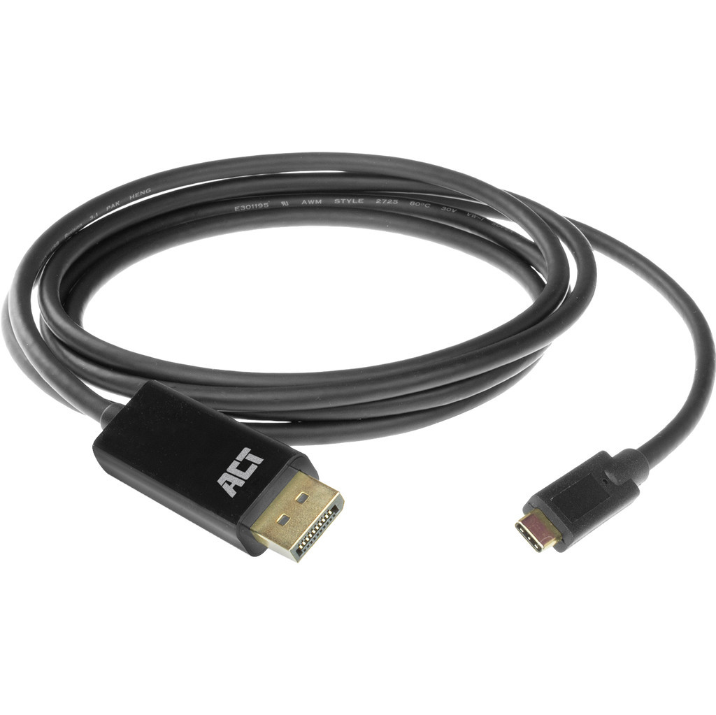 ACT USB-C naar DisplayPort Kabel 2 Meter