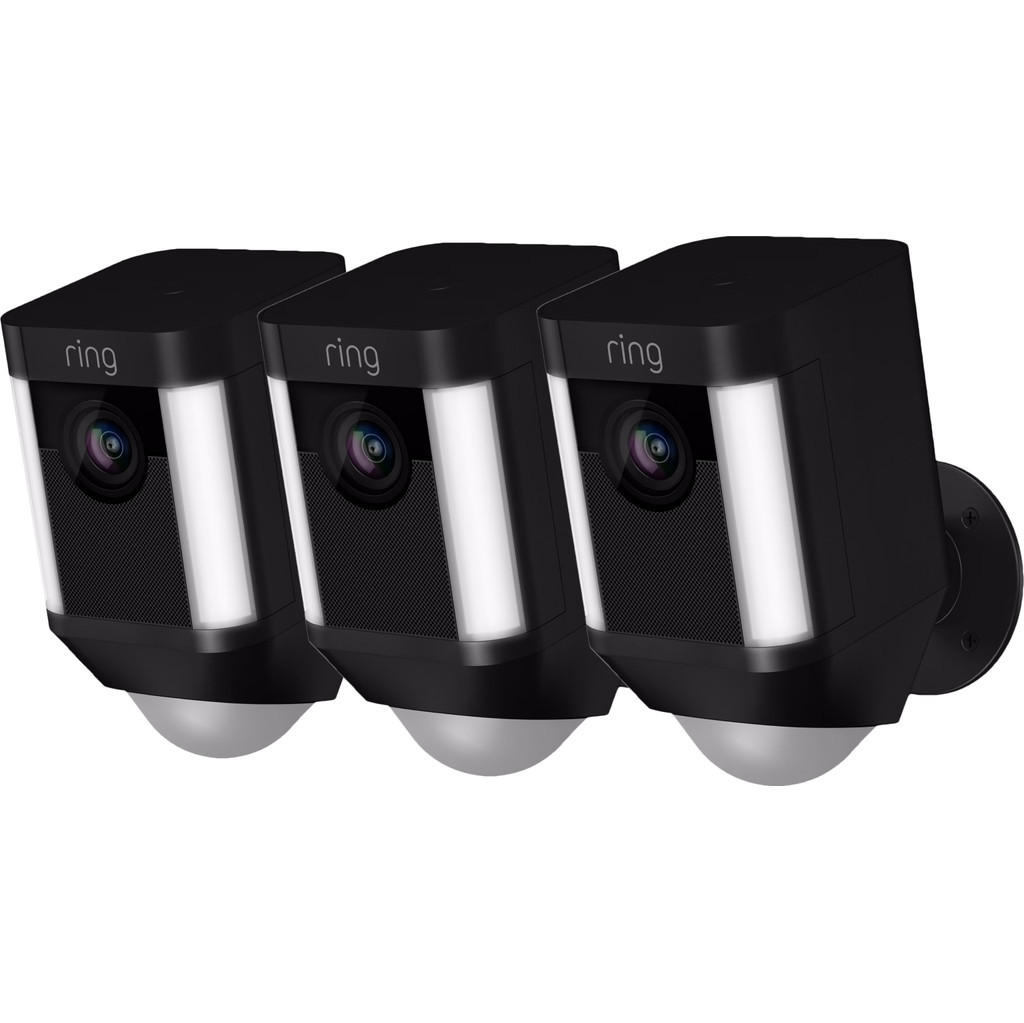 Ring Spotlight Cam Battery Zwart 3-Pack