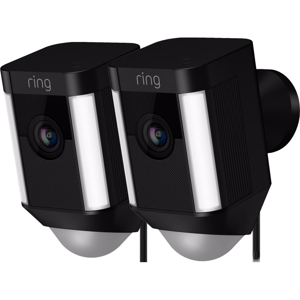Ring Spotlight Cam Wired Zwart Duo-Pack