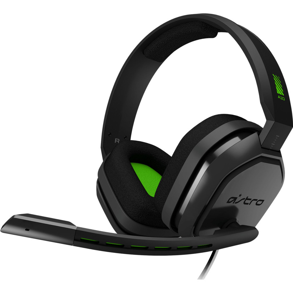 Astro A10 Gaming Headset voor PC, PS5, PS4, Xbox Series X|S, Xbox One - Zwart/Groen