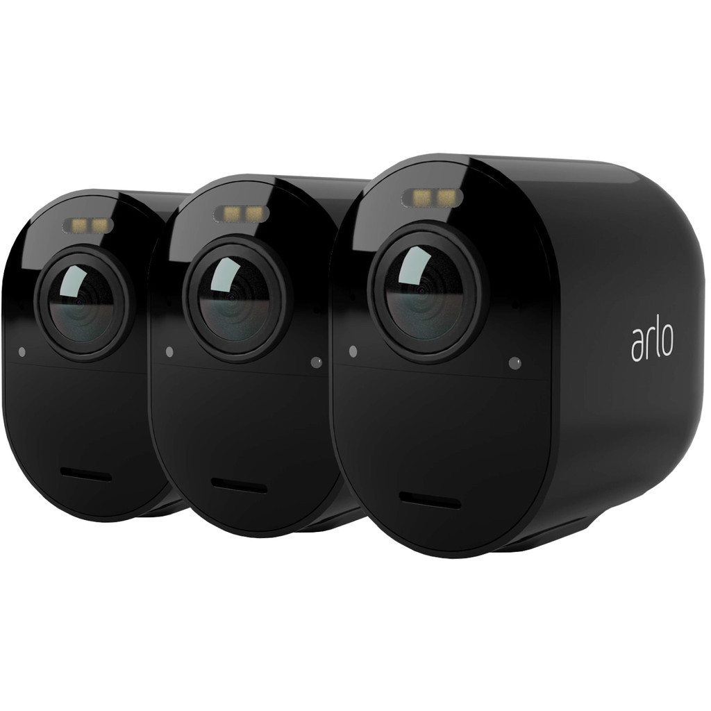 Arlo Ultra 2 Beveiligingscamera 4K Zwart 3-Pack